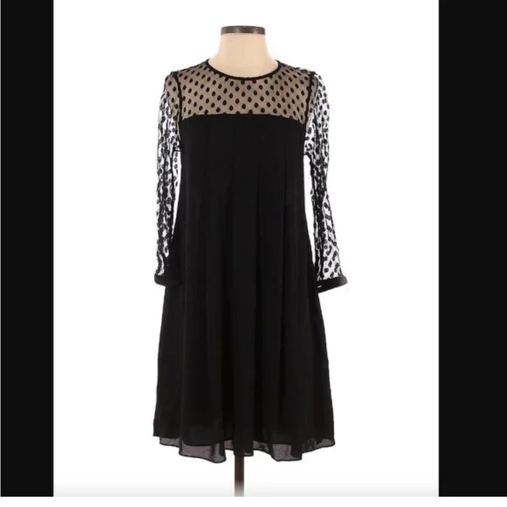 Chic Elegant French Polkadot Glamorous Claudie Pierlot Designer Dress